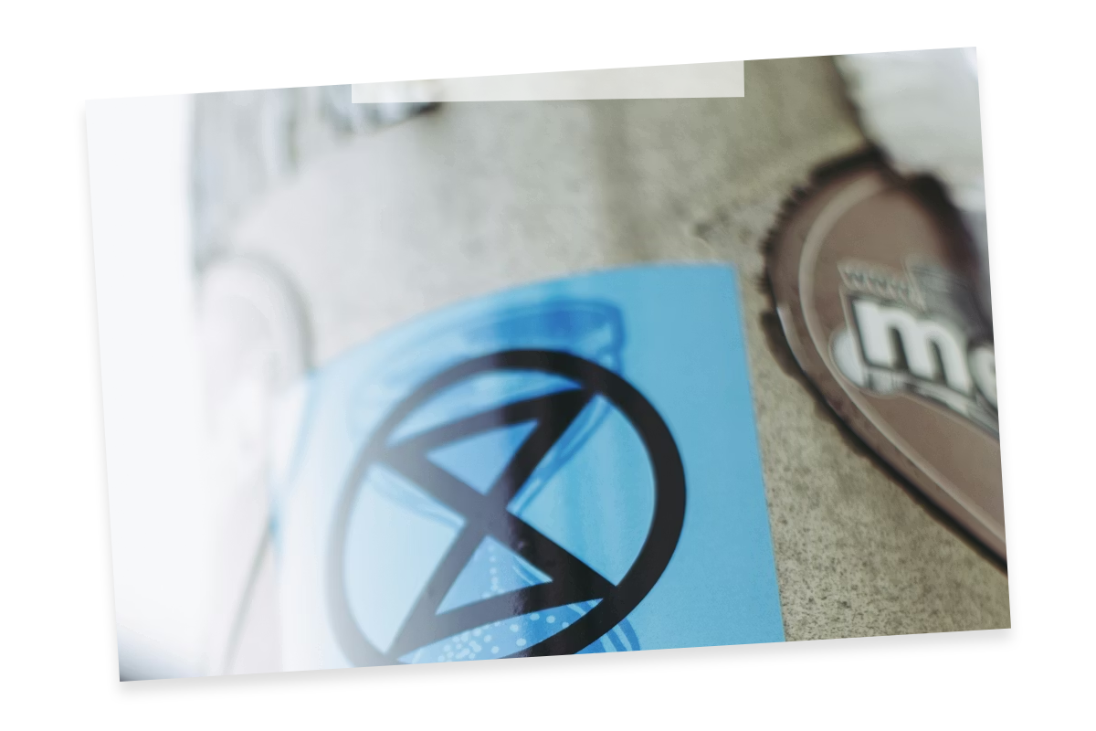 Auswahl handgezeichneter Sticker